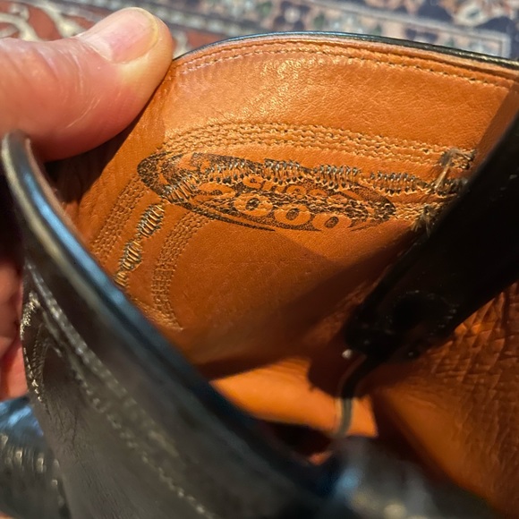 Lucchese smooth ostrich roper. 10B. - Picture 5 of 8